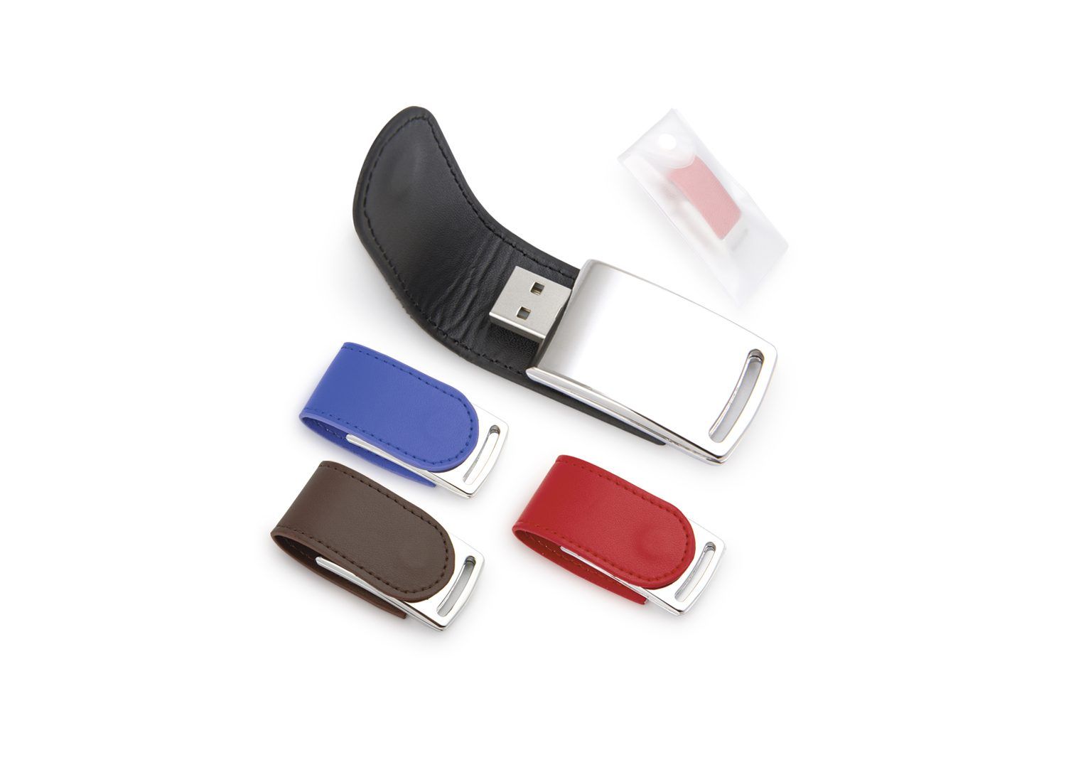 Memoria USB en cuero
